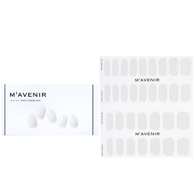 Mavenir  Nail Sticker (White) - # White Crema Nail   32pcs