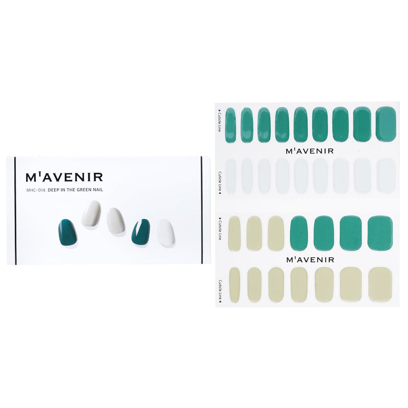 Mavenir  Nail Sticker (Assorted Colour) - # Deep In The Green Nail   32pcs