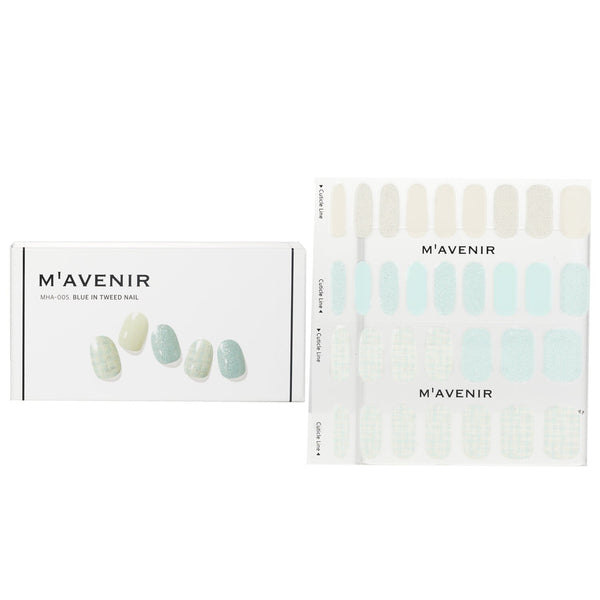 Mavenir  Nail Sticker (Blue) - # Blue In Tweed Nail   32pcs