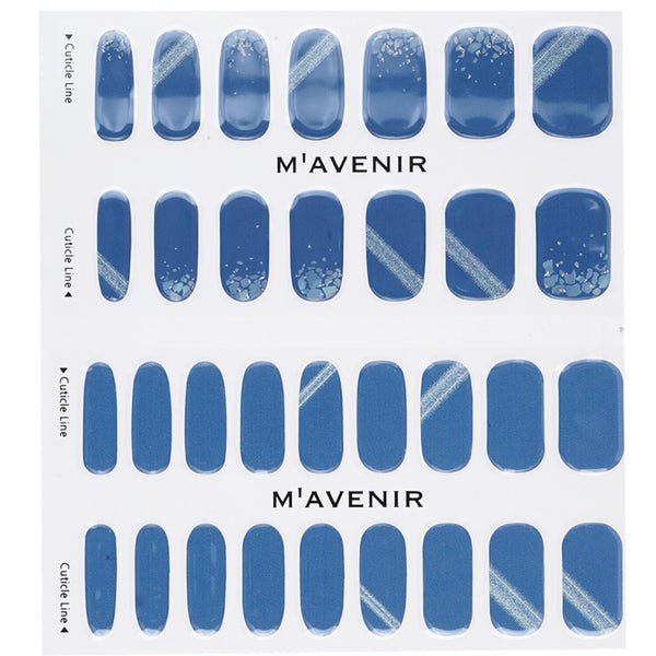 Mavenir  Nail Sticker (Blue) - # Deep Shell Blue Nail   32pcs