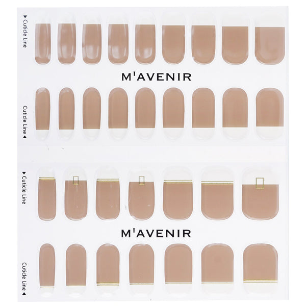 Mavenir  Nail Sticker (Brown) - # Gold Cafe Latte Nail   32pcs