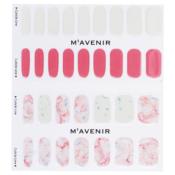 Mavenir  Nail Sticker (Pink) - # Rose Quartz Marble Nail   32pcs