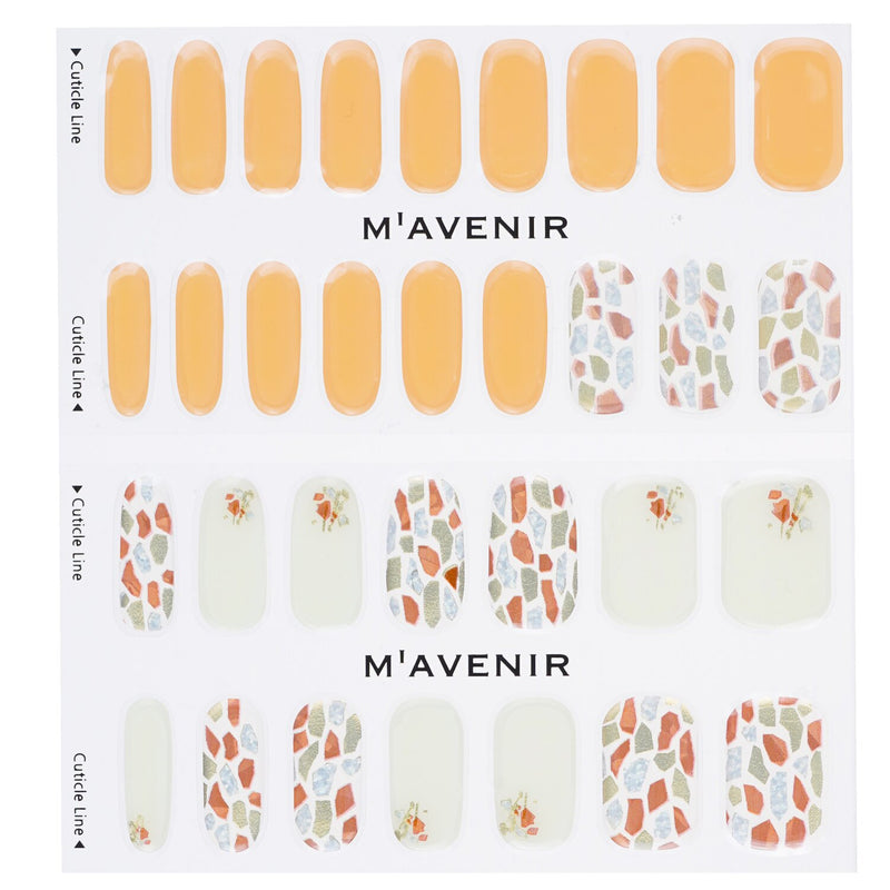 Mavenir  Nail Sticker (Orange) - # Coral Shell Garden Nail   32pcs