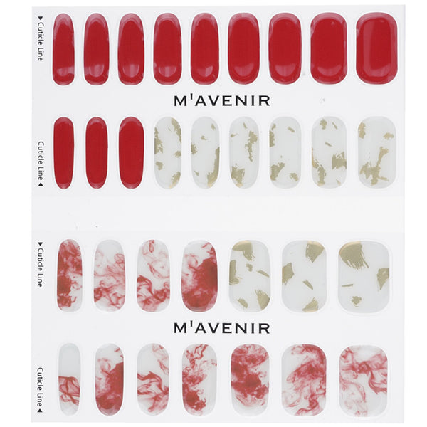 Mavenir  Nail Sticker (Red) - # Vino Splash Nail   32pcs