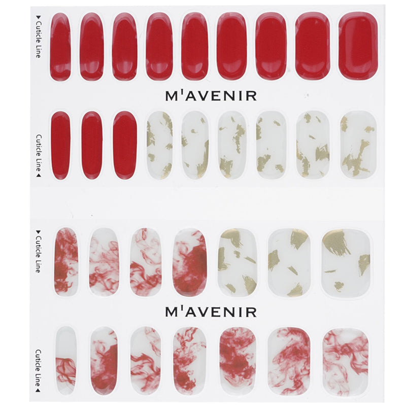 Mavenir  Nail Sticker (Red) - # Vino Splash Nail   32pcs