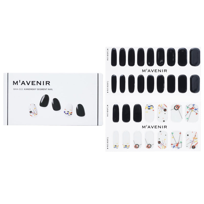 Mavenir  Nail Sticker (Black) - # Kandinsky Segment Nail   32pcs