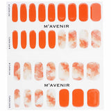 Mavenir  Nail Sticker (Orange) - # Marmalade Marble Nail   32pcs