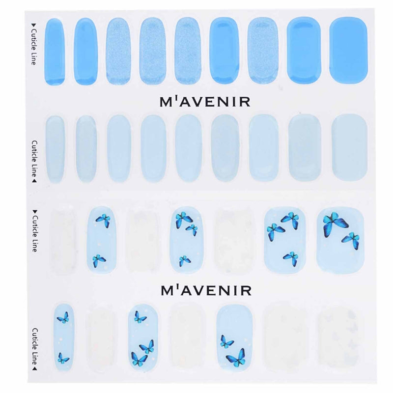 Mavenir  Nail Sticker (Blue) - # Blue Mariposa Nail   32pcs
