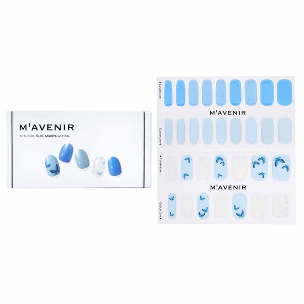 Mavenir  Nail Sticker (Blue) - # Blue Mariposa Nail   32pcs