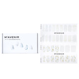 Mavenir  Nail Sticker (White) - # Silver Wedding Ring Nail   32pcs