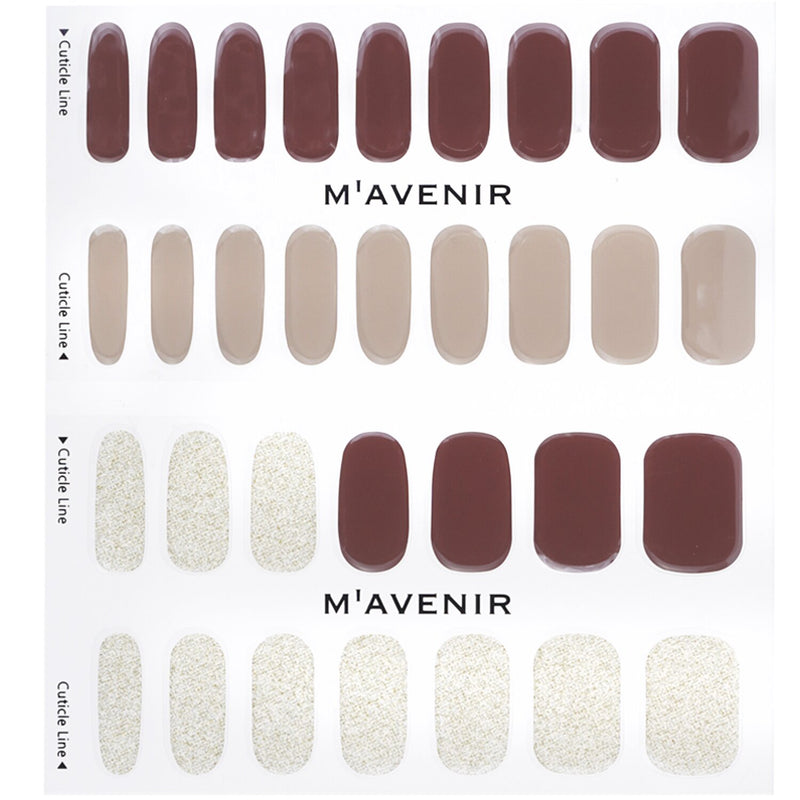 Mavenir  Nail Sticker (Assorted Colour) - # Brillante Sepia Nail   32pcs