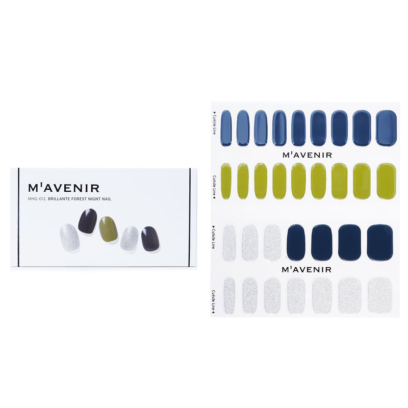Mavenir  Nail Sticker (Blue) - # Brillante Forest Nignt Nail   32pcs
