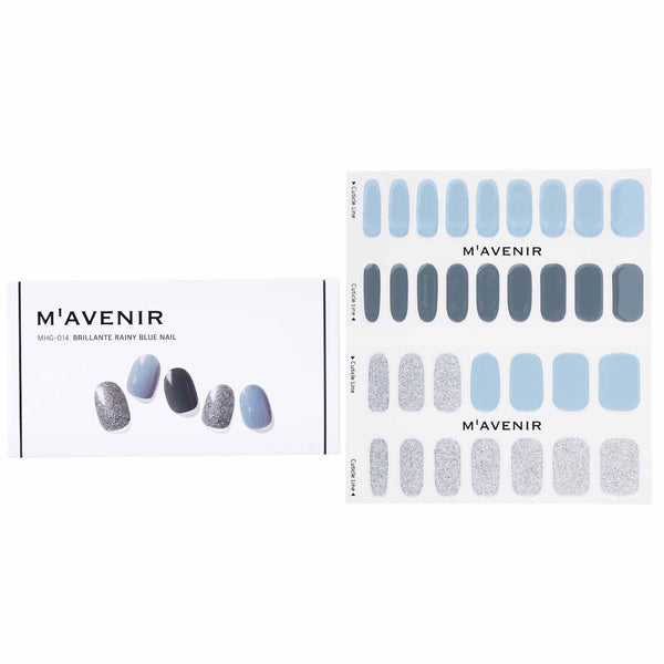 Mavenir  Nail Sticker (Blue) - # Brillante Rainy Blue Nail   32pcs