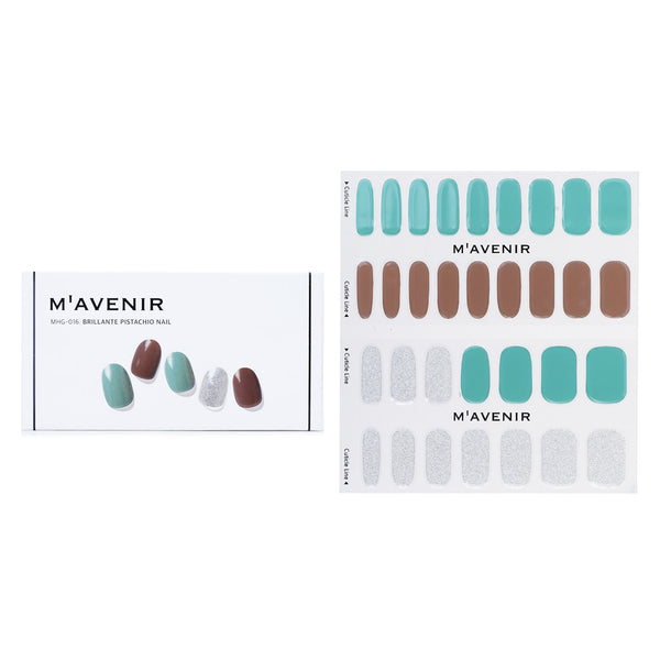 Mavenir  Nail Sticker (Assorted Colour) - # Brillante Pistachio Nail   32pcs