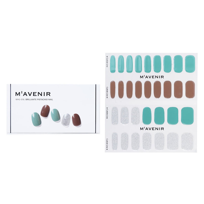 Mavenir  Nail Sticker (Assorted Colour) - # Brillante Pistachio Nail   32pcs