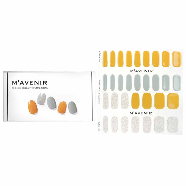Mavenir  Nail Sticker (Yellow) - # Brillante Pumpkin Nail   32pcs