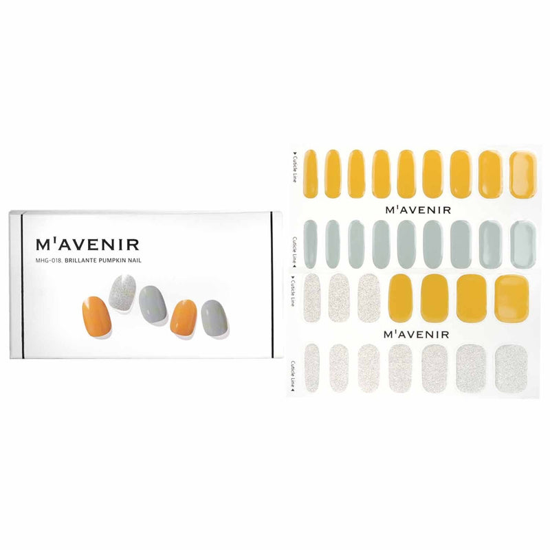 Mavenir  Nail Sticker (Yellow) - # Brillante Pumpkin Nail   32pcs