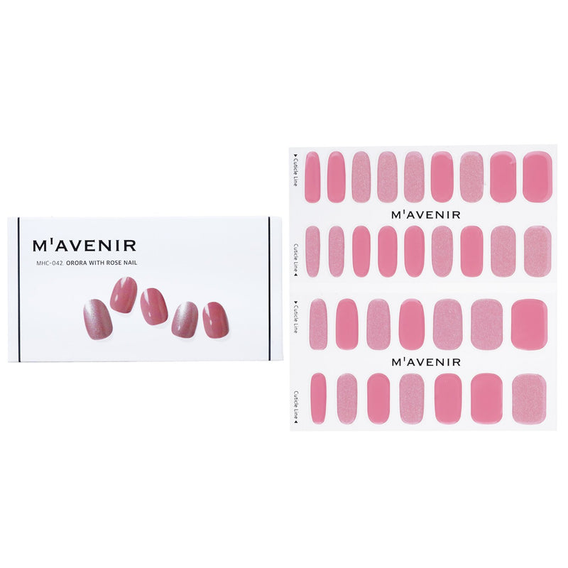 Mavenir  Nail Sticker (Pink) - # Orora With Rose Nail   32pcs