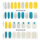 Mavenir  Nail Sticker (Assorted Colour) - # Grid And Dot Tree Nail   32pcs