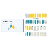Mavenir  Nail Sticker (Assorted Colour) - # Grid And Dot Tree Nail   32pcs
