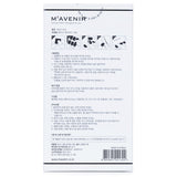 Mavenir  Nail Sticker (Patterned) - # Wave Checkerboard Nail   32pcs