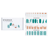 Mavenir  Nail Sticker (Patterned) - # Wave Checkerboard Nail   32pcs