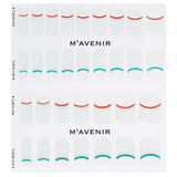 Mavenir  Nail Sticker (Patterned) - # Sporty French Nail   32pcs