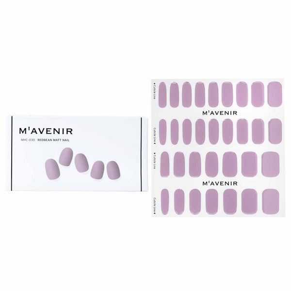 Mavenir  Nail Sticker (Purple) - # Redbean Matt Nail   32pcs