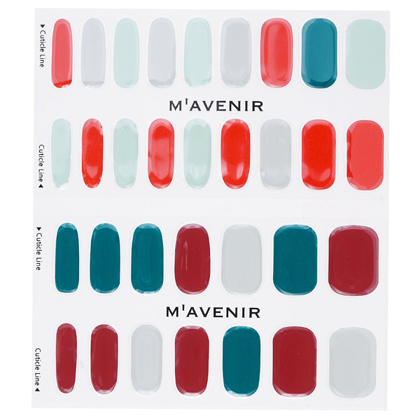 Mavenir  Nail Sticker (Assorted Colour) - # X-Mas In Botanic Garden Nail   32pcs