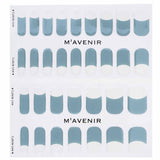 Mavenir  Nail Sticker (Blue) - # Gray Deep French Nail   32pcs