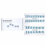 Mavenir  Nail Sticker (Blue) - # Gray Deep French Nail   32pcs