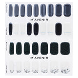Mavenir  Nail Sticker (Black) - # Shell With Milky Way Nail   32pcs