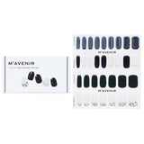 Mavenir  Nail Sticker (Black) - # Shell With Milky Way Nail   32pcs