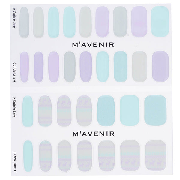 Mavenir  Nail Sticker (Assorted Colour) - # Pastel Deer Knit Nail   32pcs