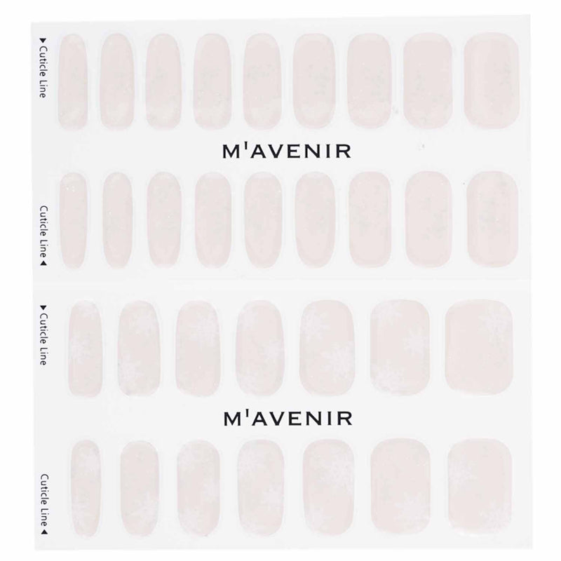 Mavenir  Nail Sticker (White) - # Snow Blooming Nail   32pcs