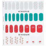 Mavenir  Nail Sticker (Assorted Colour) - # Lovely Deer Santa Nail   32pcs