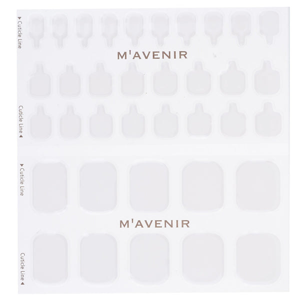 Mavenir  Nail Sticker (White) - # Classic Crema Pedi   36pcs