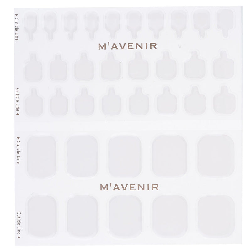 Mavenir  Nail Sticker (White) - # Classic Crema Pedi   36pcs