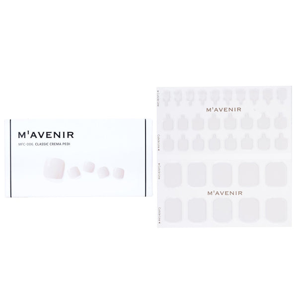 Mavenir  Nail Sticker (White) - # Classic Crema Pedi   36pcs