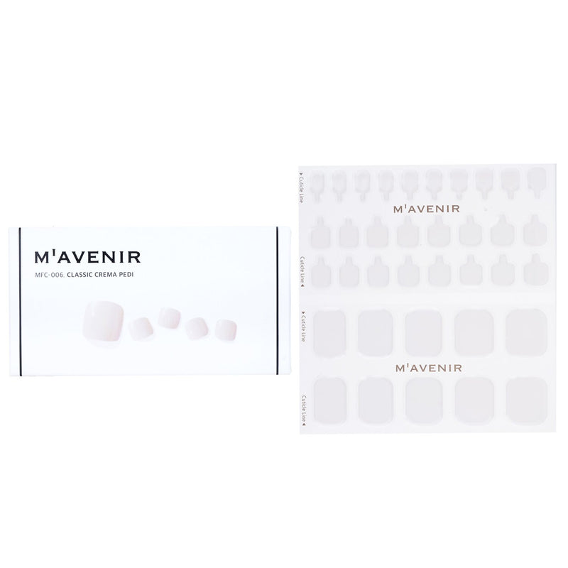 Mavenir  Nail Sticker (White) - # Classic Crema Pedi   36pcs