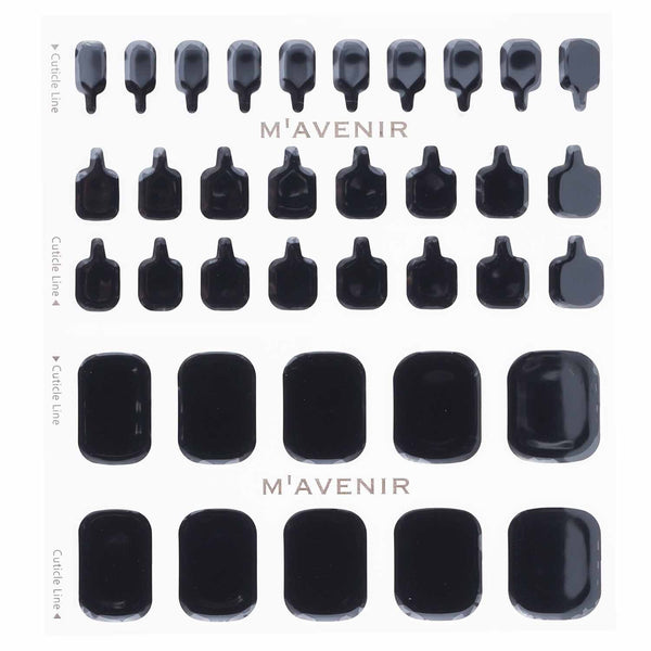 Mavenir  Nail Sticker (Black) - # Classic Black Pedi   36pcs