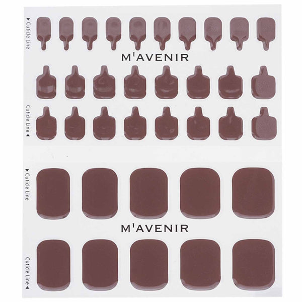 Mavenir  Nail Sticker (Brown) - # Cocoa Time Pedi   36pcs