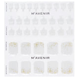 Mavenir  Nail Sticker (White) - # Gold Starlight Pedi   36pcs