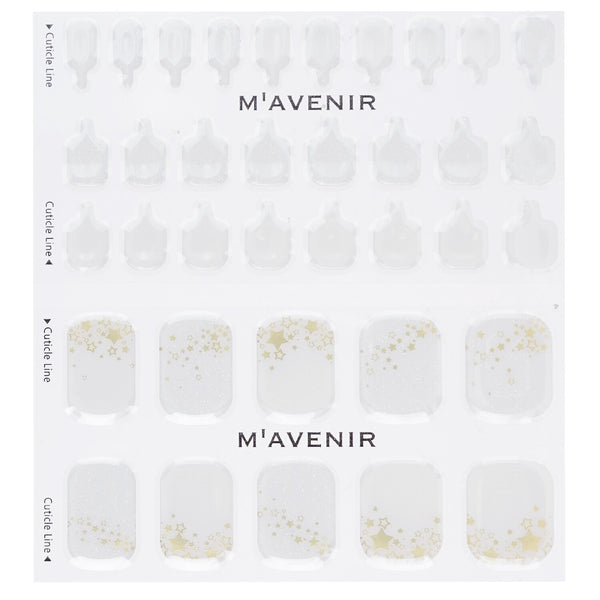 Mavenir  Nail Sticker (White) - # Gold Starlight Pedi   36pcs