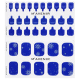 Mavenir  Nail Sticker (Blue) - # Romantic Snow Night Pedi   36pcs