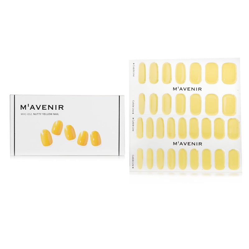 Mavenir  Nail Sticker (Patterned) - # Nutty Yellow Nail   32pcs