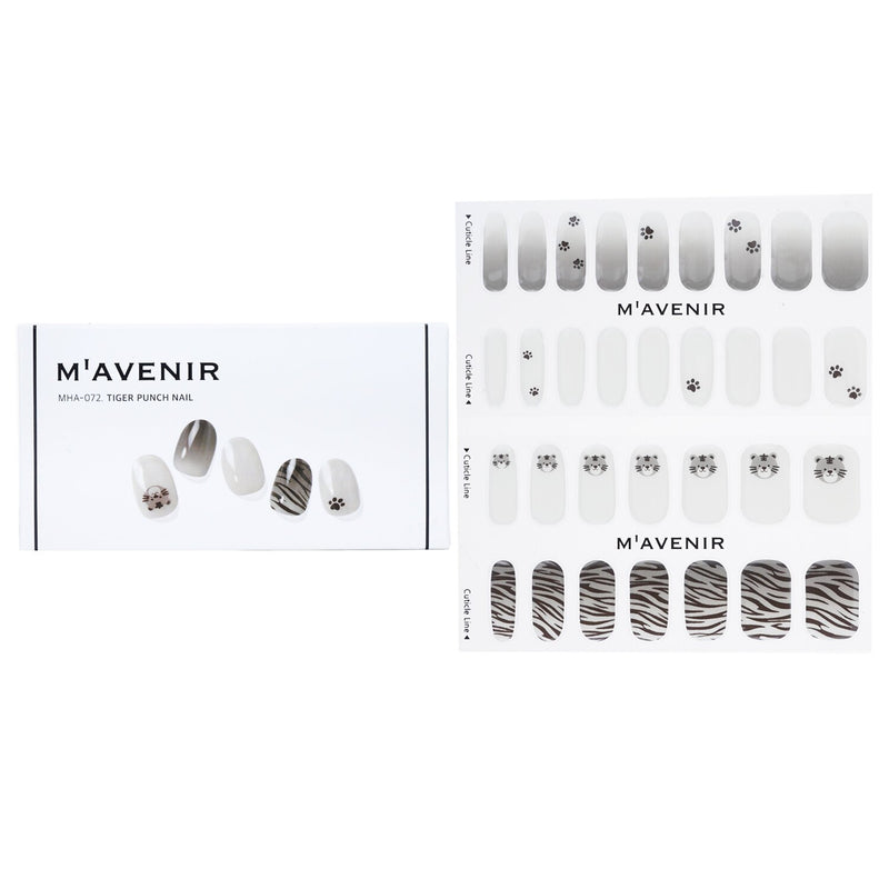 Mavenir  Nail Sticker (Patterned) - # Tiger Punch Nail   32pcs