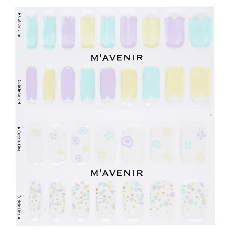 Mavenir  Nail Sticker (Assorted Colour) - # Candy Pop Nail   32pcs