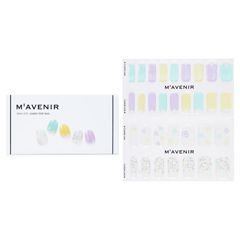 Mavenir  Nail Sticker (Assorted Colour) - # Candy Pop Nail   32pcs