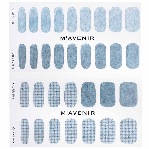 Mavenir  Nail Sticker (Blue) - # Daily Knit Nail   32pcs